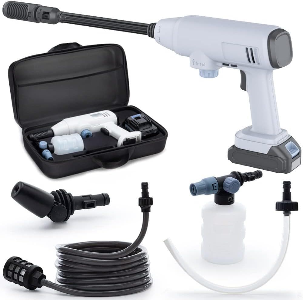 高圧洗浄機 洗車 コードレス 充電式 軽量コンパクト 大容量バッテリー 屋外用