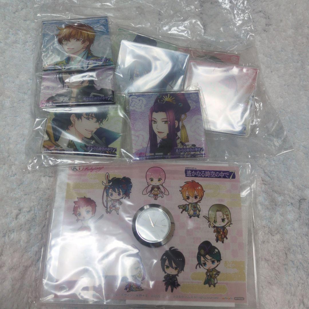 遙かなる時空の中で7 乱世の運命　あみあみ特典　クオーツ時計　バッジセット