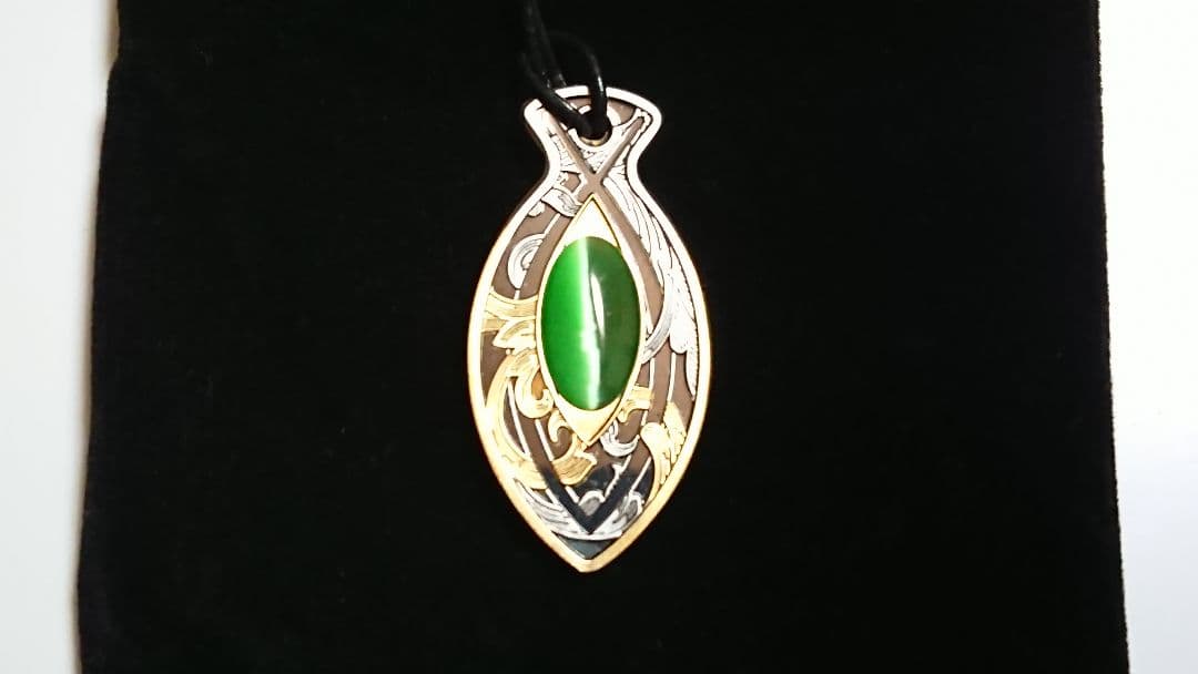 ま*き様 パワーオブライフ・ペンダント (シルバープルーフ) ゴールド＋キ