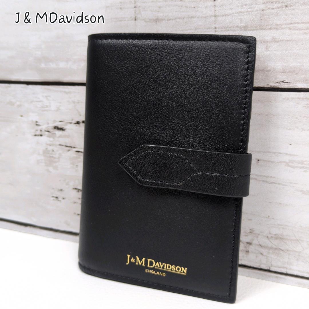 現行 美品 J&M Davidson ロサンジフォルド ブラック 折り財布