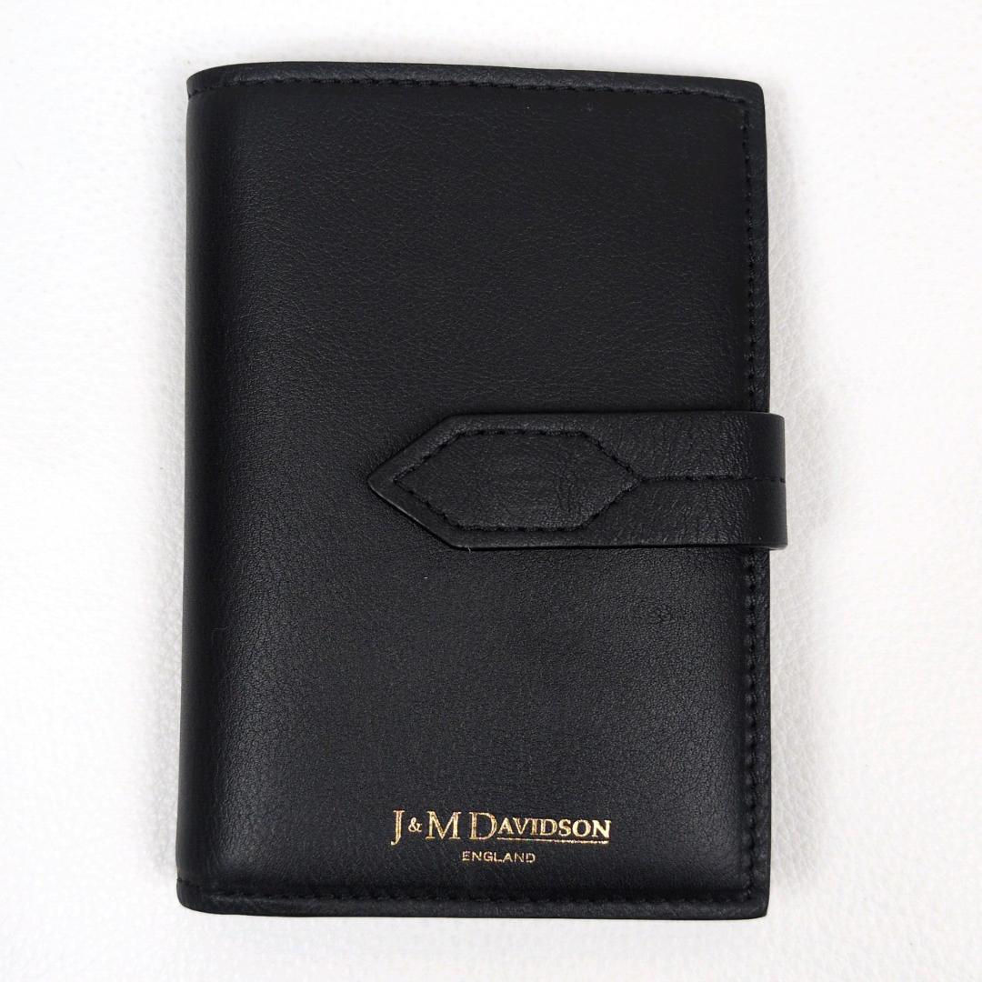 現行 美品 J&M Davidson ロサンジフォルド ブラック 折り財布