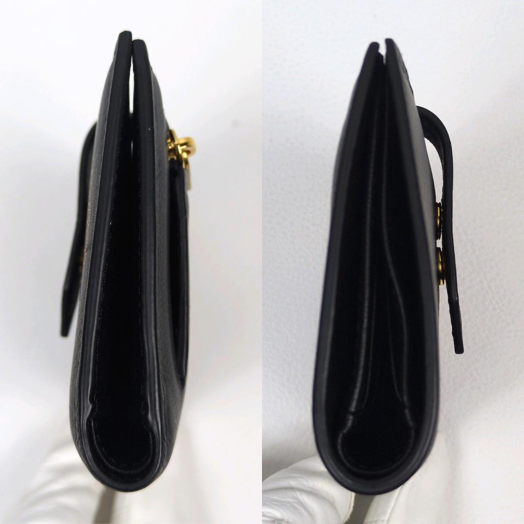 現行 美品 J&M Davidson ロサンジフォルド ブラック 折り財布