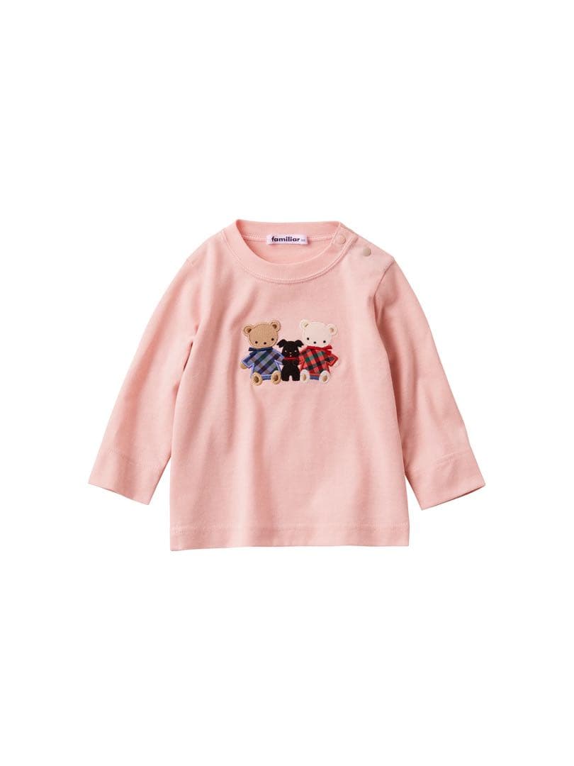 新品未使用　ファミリア　ロンT ピンク　90