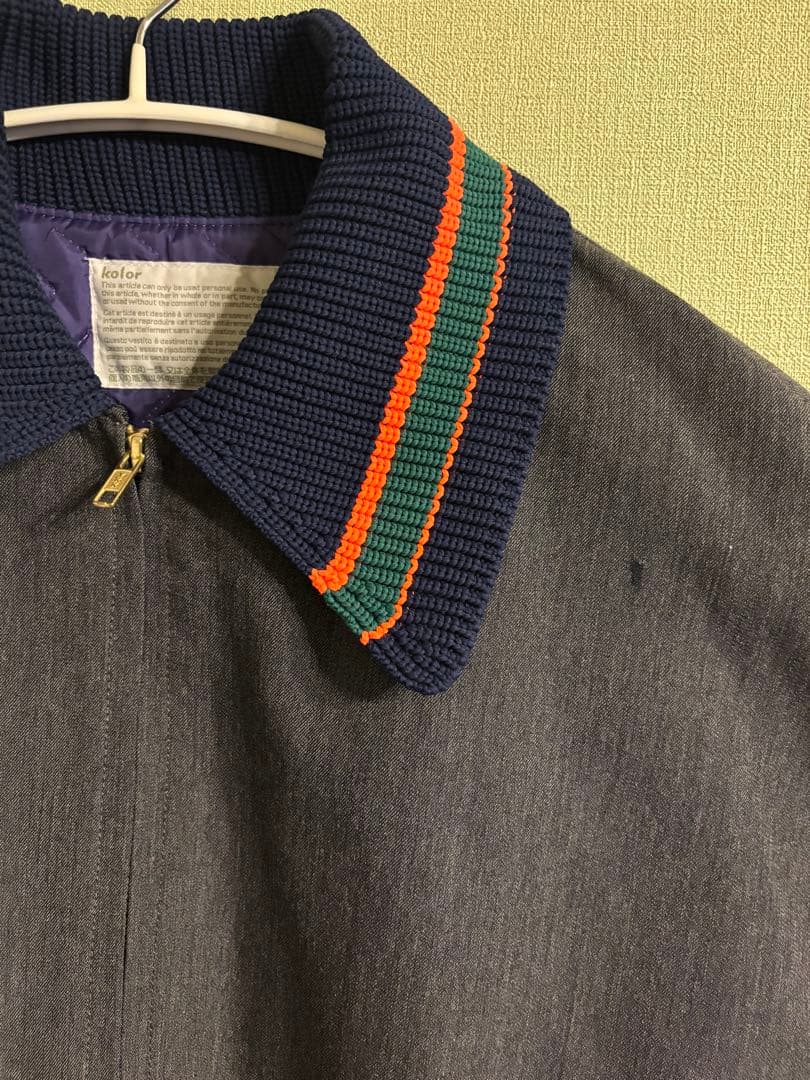ポ*ン様 kolor 2020AW襟ニット 中綿 バルーンブルゾン