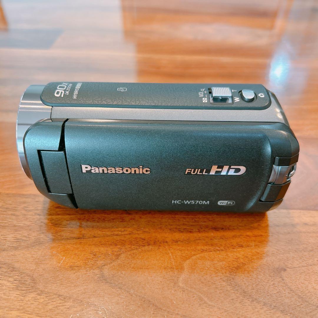 【バッテリー2個付】Panasonic HC-W570M ビデオカメラ ブラック