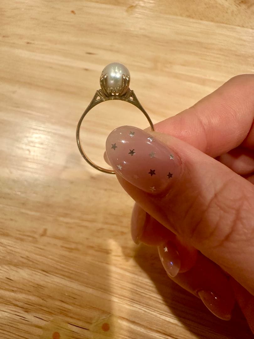 ヴィンテージ K18パールリング