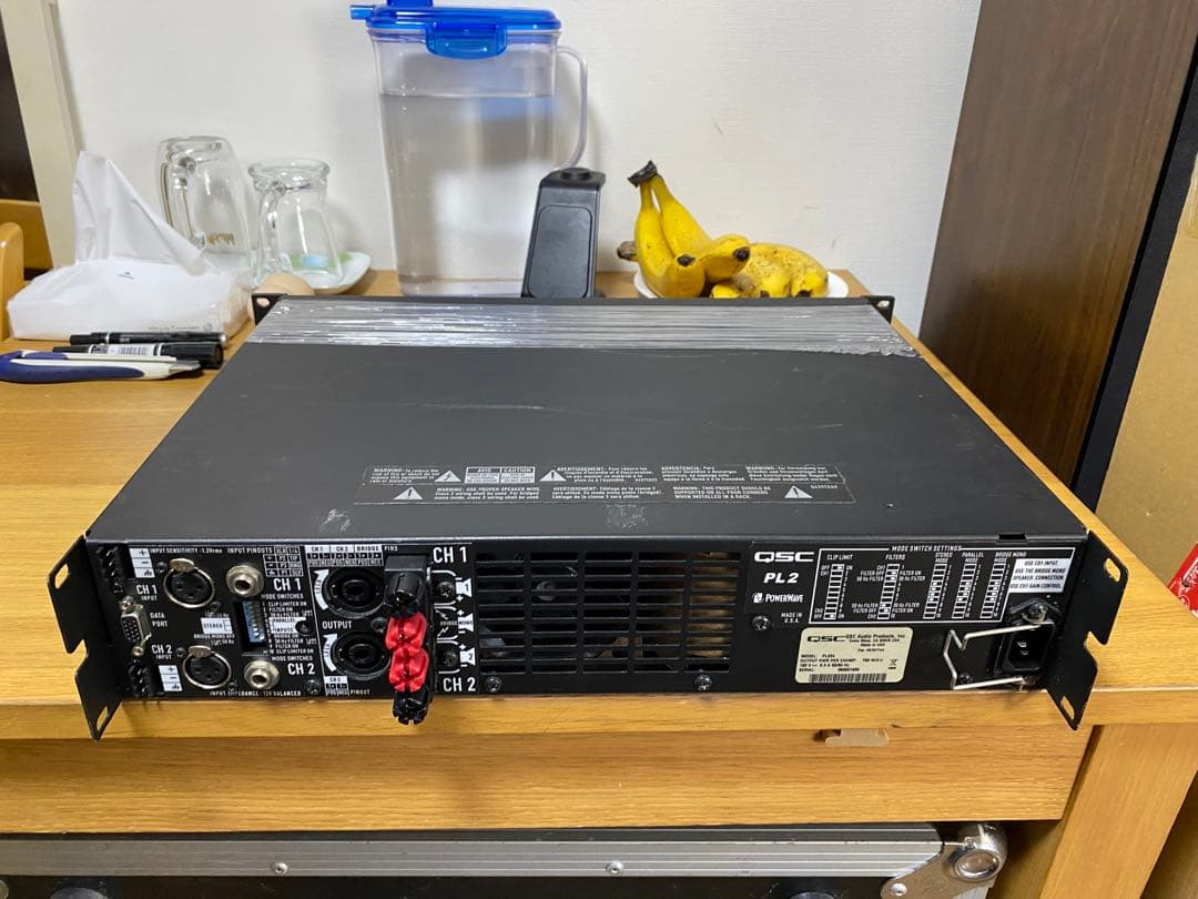 QSC PL224 PAアンプ 715W+715W/4Ω★簡易検査品