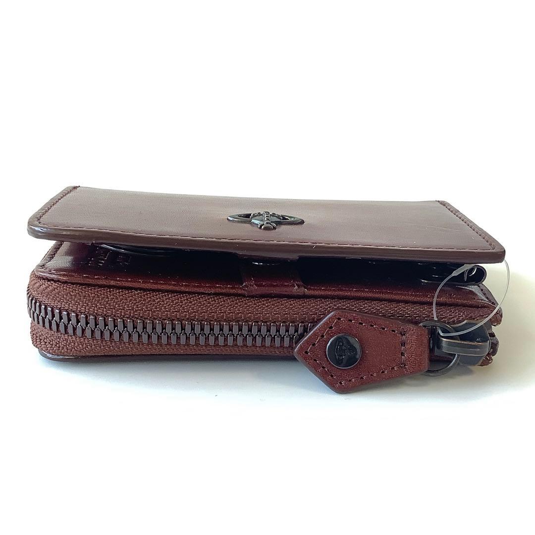 新品★ヴィヴィアンウエストウッド★コッパーキーケース小銭入れミニ財布★ブラウン茶