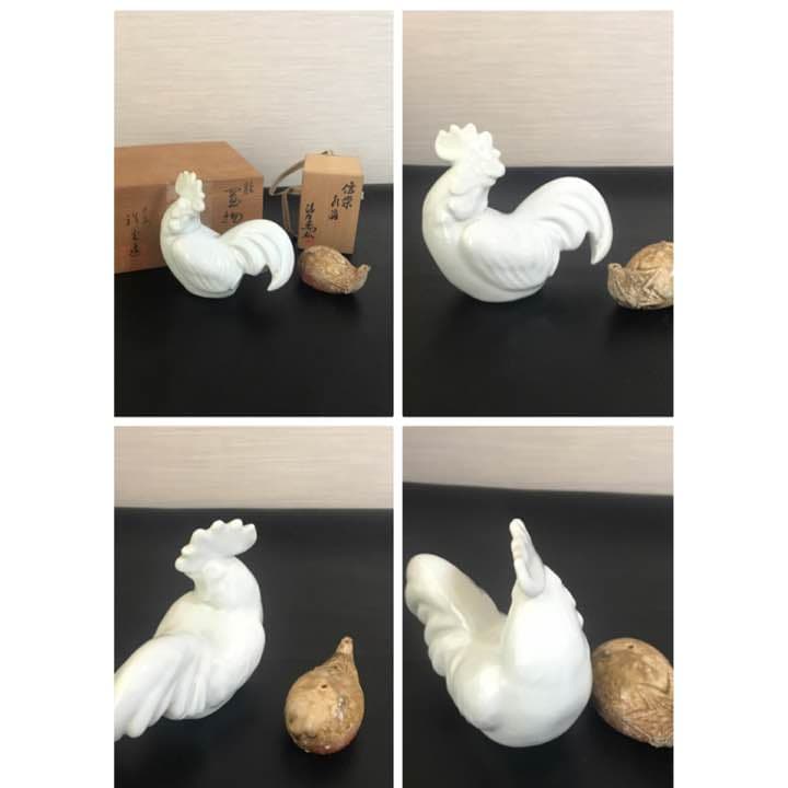 骨董 常滑 陶器 干支 鳥 竜 猪 風水 水滴 茄子 信楽焼 置物