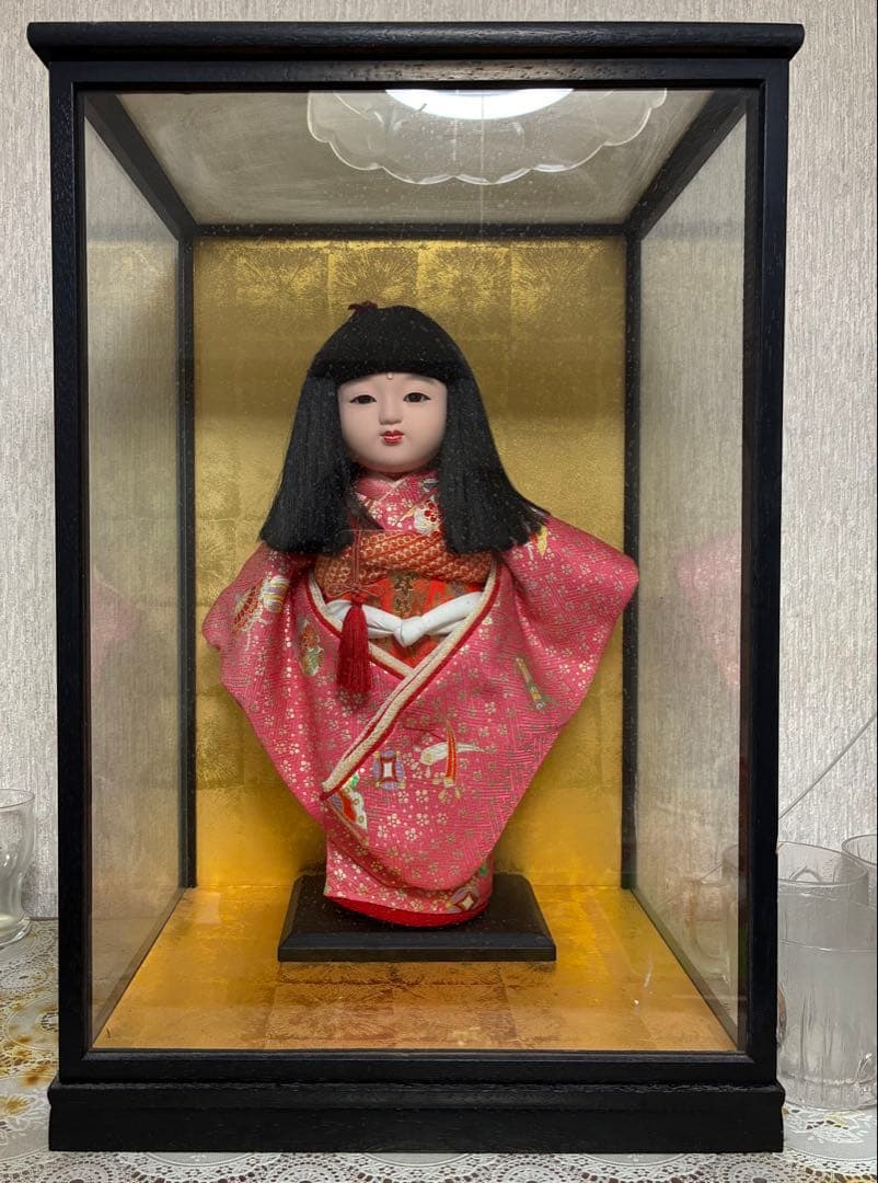 市松人形・人形の高さ約40cm・日本人形