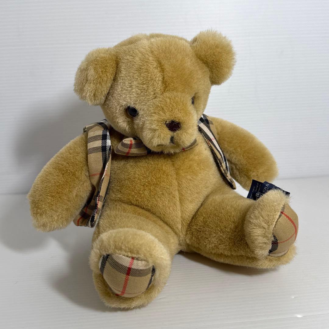 レア！バーバリー クマ ぬいぐるみ テディベア チェック柄 2点セット