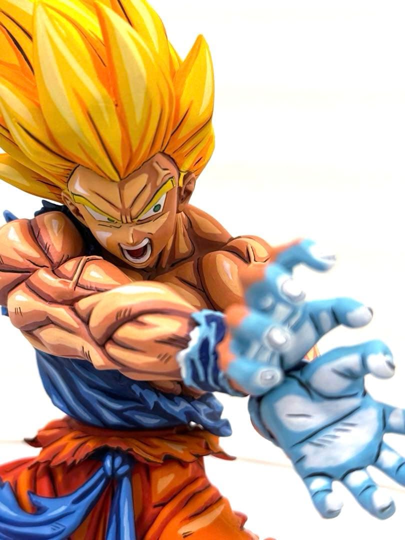 ドラゴンボール リペイント 二次元彩色 孫悟空 超サイヤ人 かめはめ波 アニメ塗