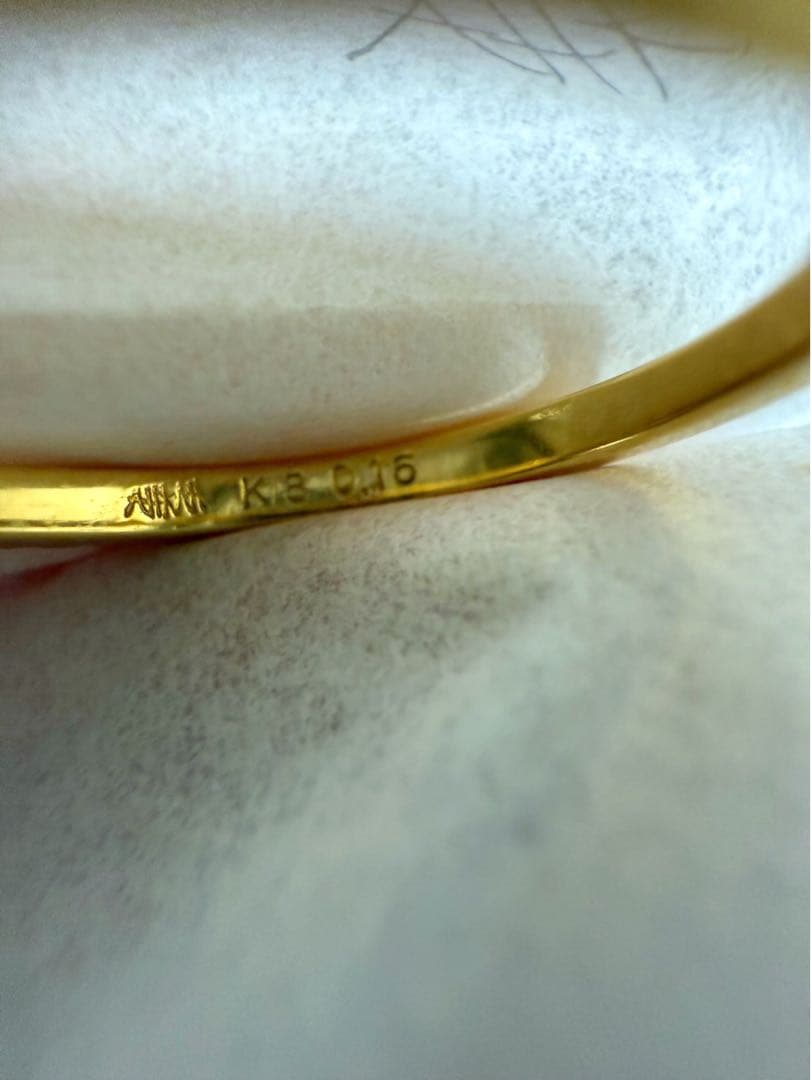 AHKAH ティナリング　5号　イエローゴールド　アーカー　私的刻印有り