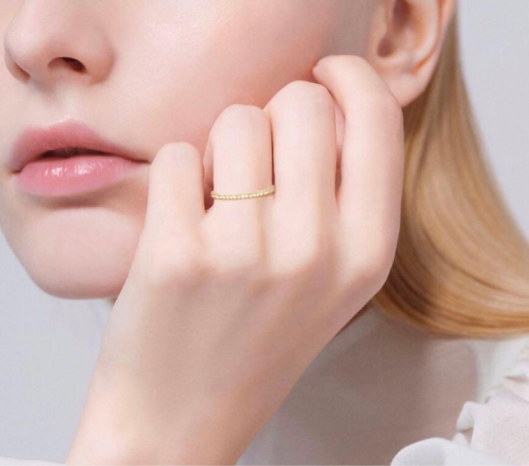 AHKAH ティナリング　5号　イエローゴールド　アーカー　私的刻印有り