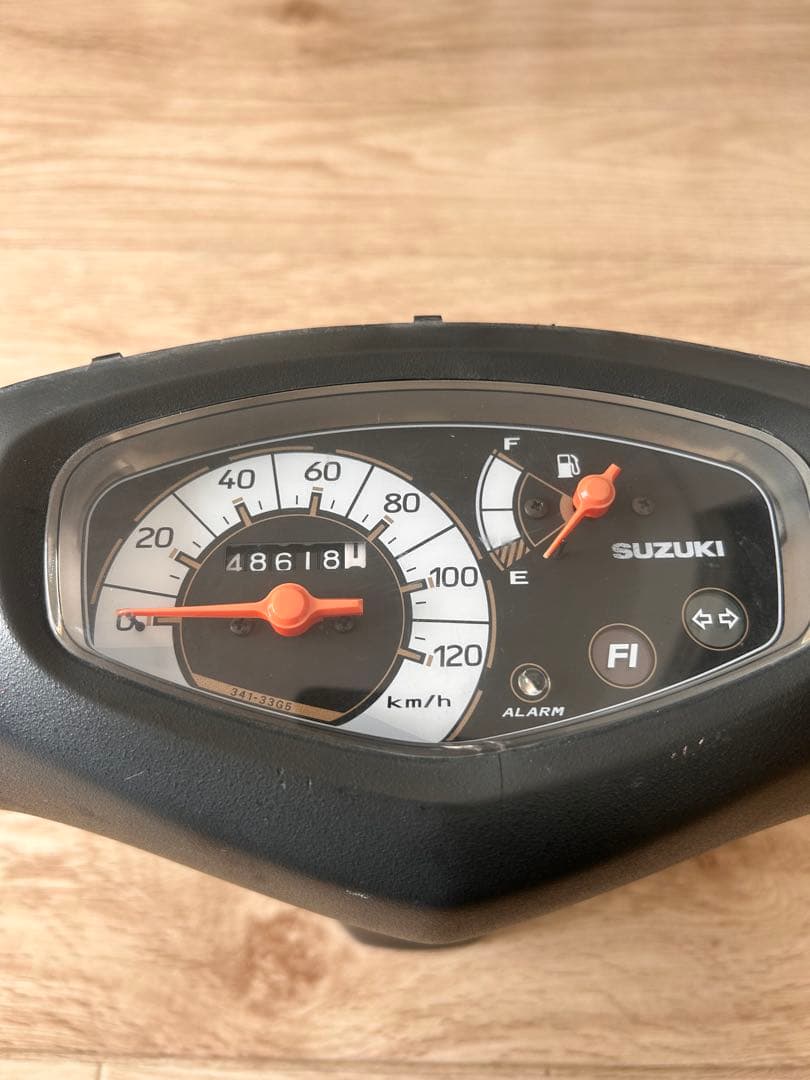 アドレスv125g 純正 メーター 規制前 防犯アラーム付 動作確認済 k7