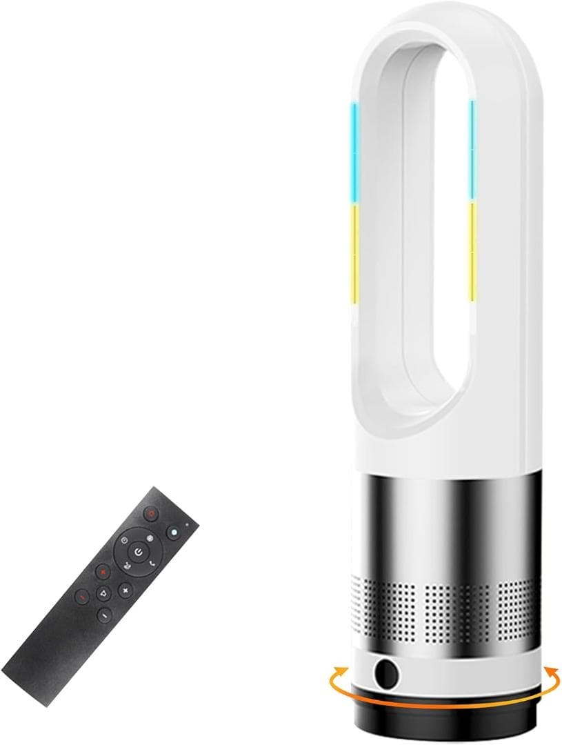 ⭐️冷暖両用で年中活躍⭐️セラミックヒーター／タワーファン／羽根なし／タイマー