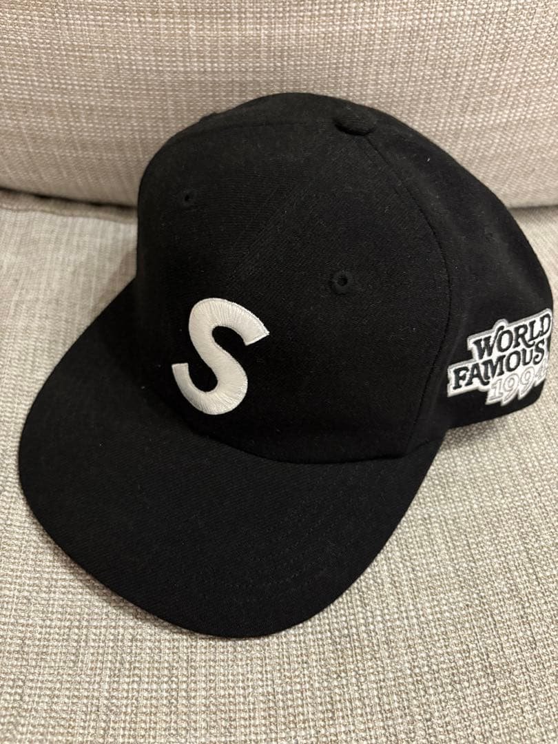帽子 SupremeWorld Famous S Logo 6-Panel Black