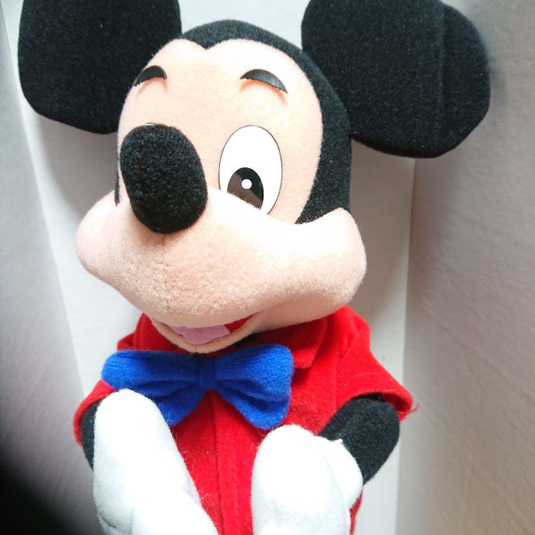 希少90s当時物ビィンテージ　ダンシングドールミッキー　青リボン上下赤い服