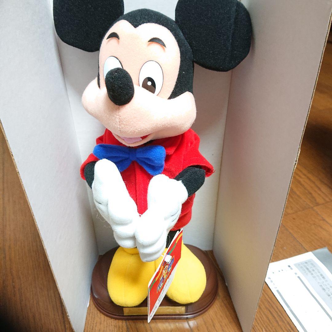 希少90s当時物ビィンテージ　ダンシングドールミッキー　青リボン上下赤い服