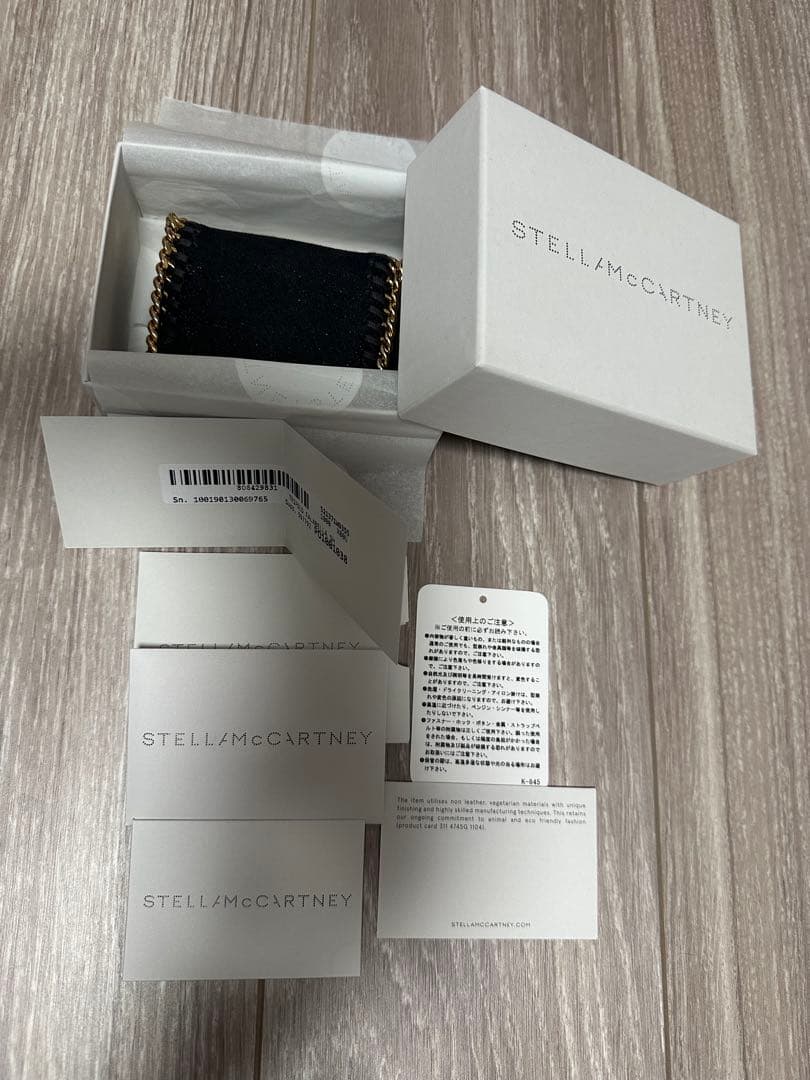 正規品！ステラマッカートニー★ファラベラ 三つ折財布 ブラック ゴールド