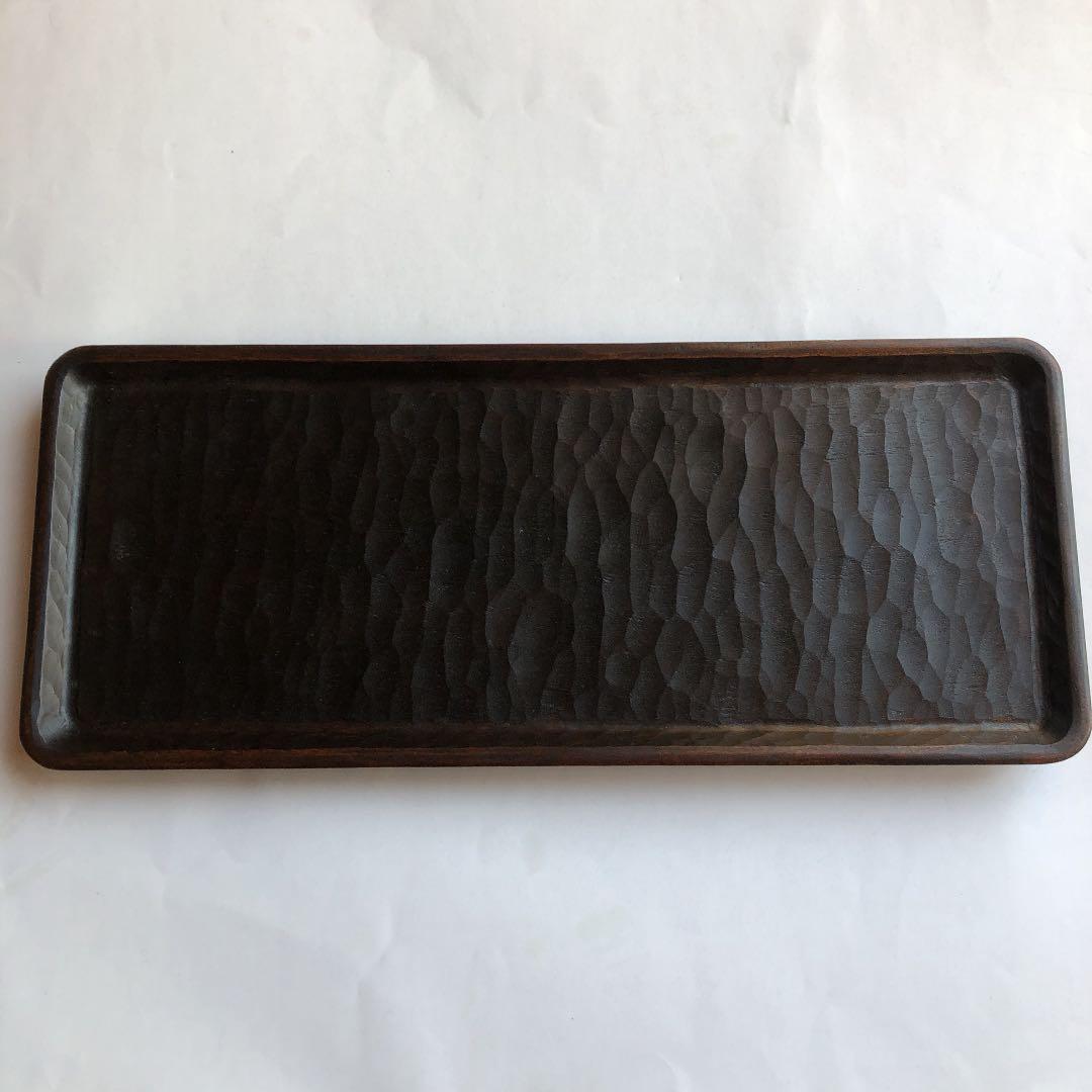 三谷龍二　漆　角盆　特大　トレイ