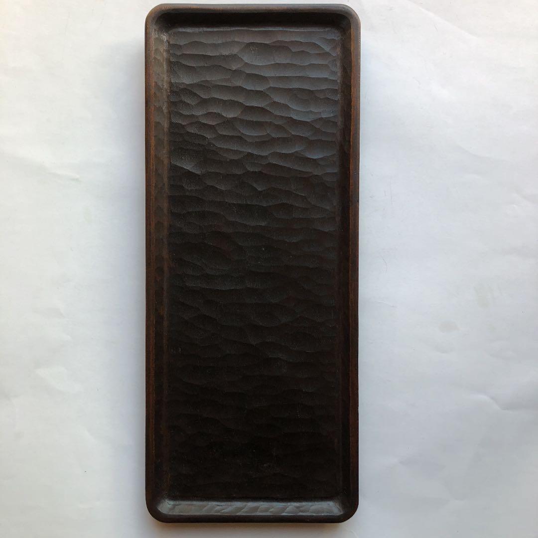 三谷龍二　漆　角盆　特大　トレイ