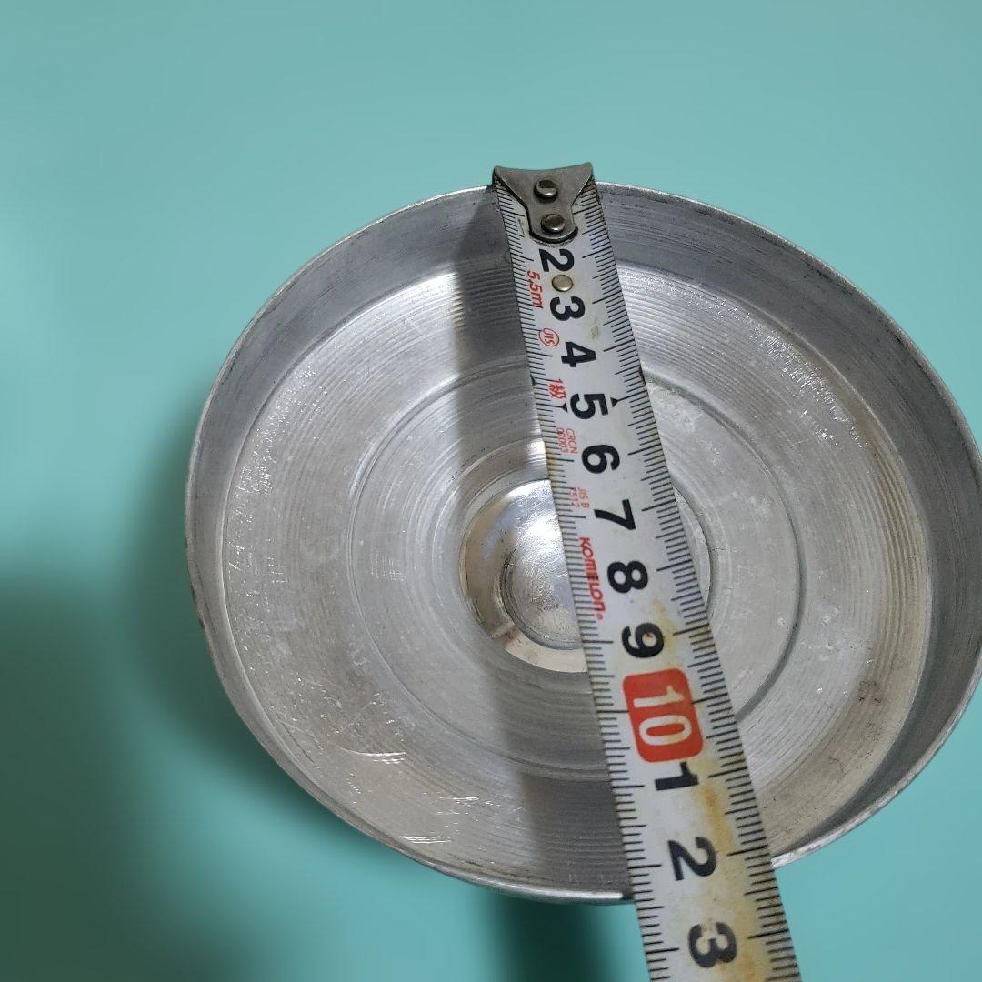 昭和レトロガラス製丸い瓶　 金属製蓋付き