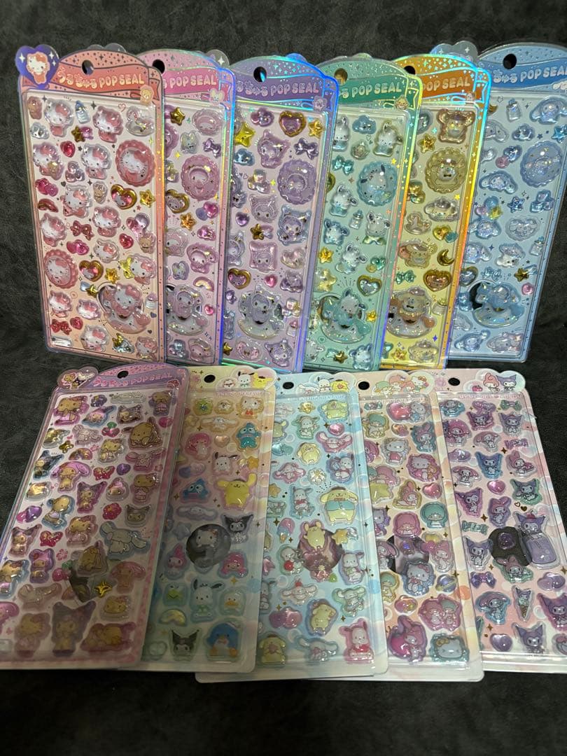 【正規品】サンリオ うるちゅるポップシール11枚セット