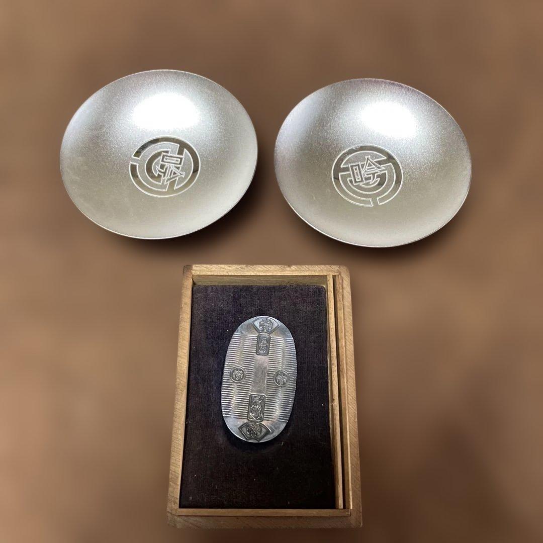 純銀　銀盃　小判　純銀刻印有り　まとめて102g コレクション