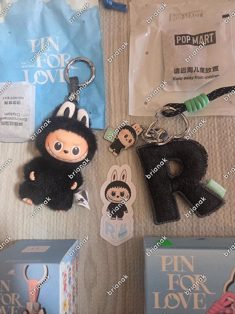 POPMART PIN FOR LOVE　ラブブぬいぐるみ【R】セット　2個