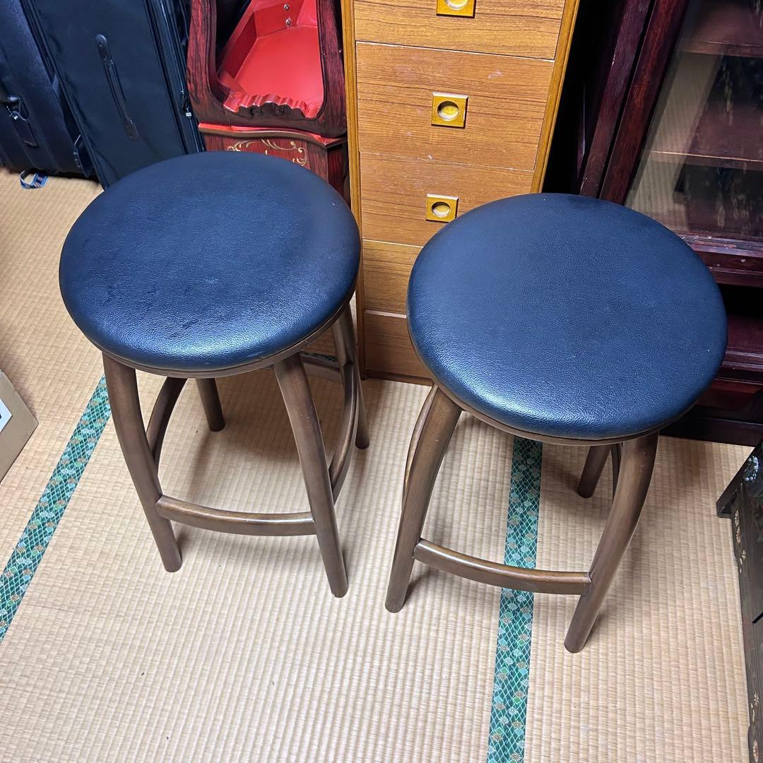 光製作所 木製カウンタースツール ハイスツール 2脚　業務用