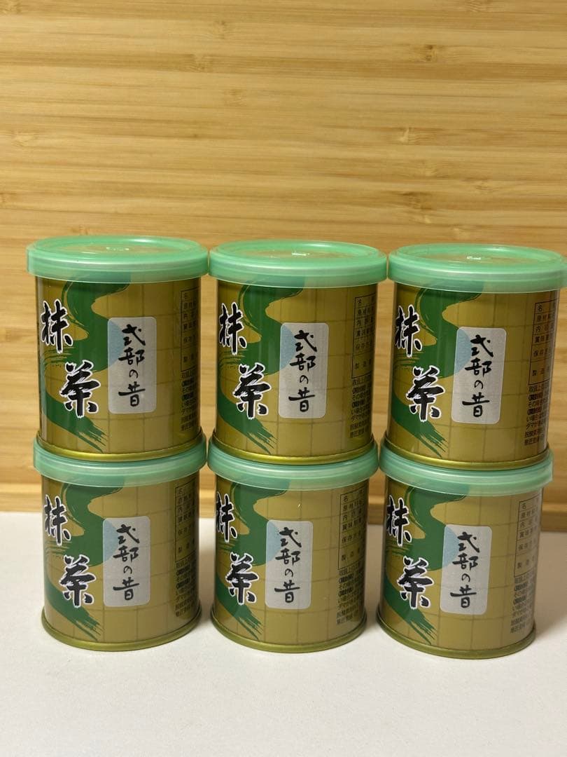 抹茶　式部の昔30gx6缶