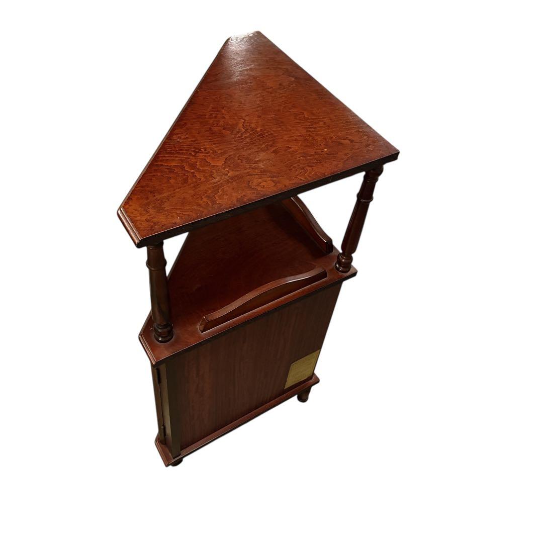 四国工芸　古具　木製コールキャビネット コーナーラック