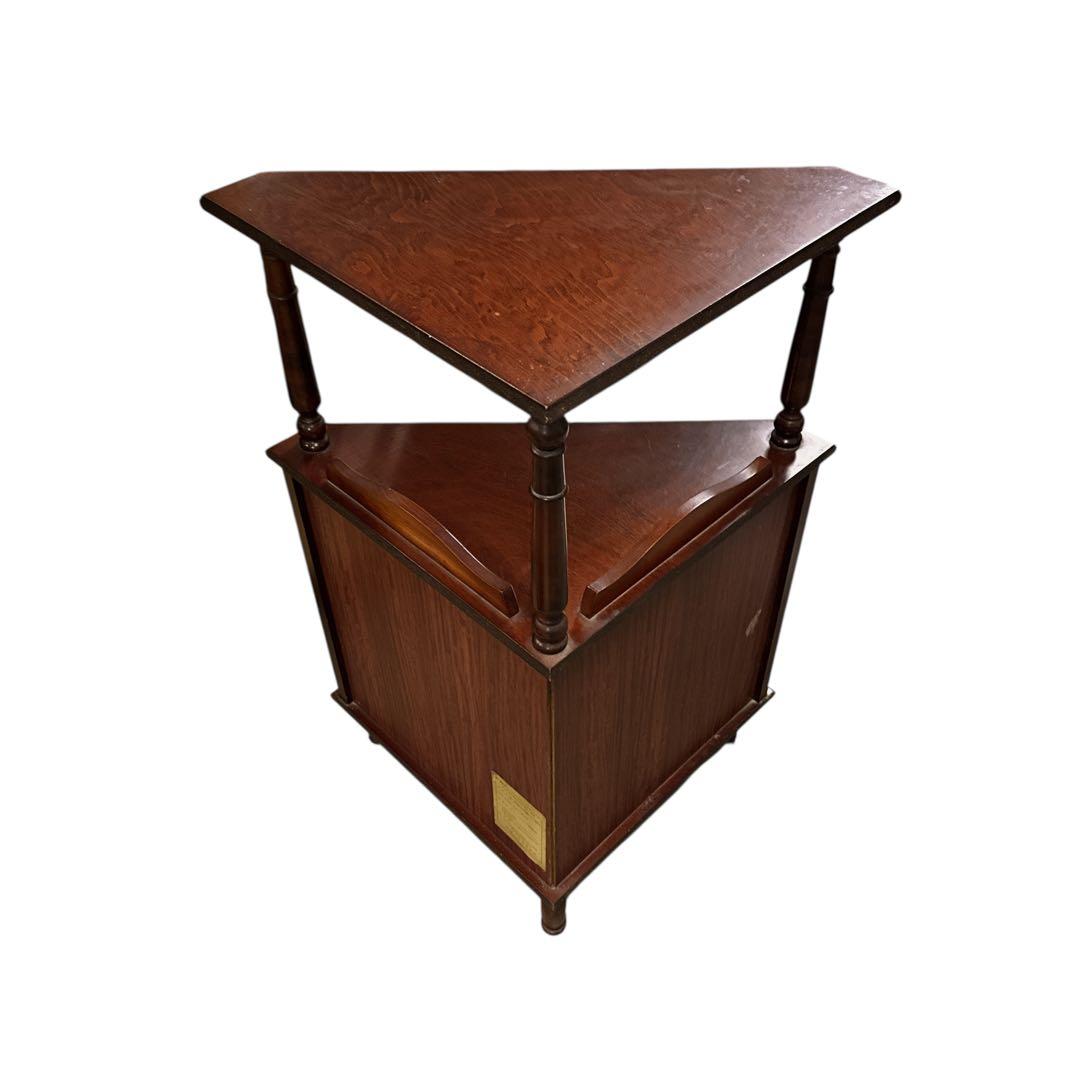 四国工芸　古具　木製コールキャビネット コーナーラック