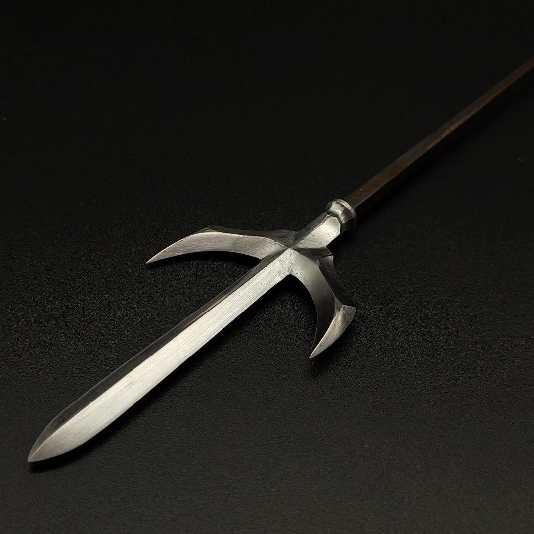 年末セール　武道具　矢じり　十文字槍　千鳥形　鏃　古式　弓道具　鉄製　職人作
