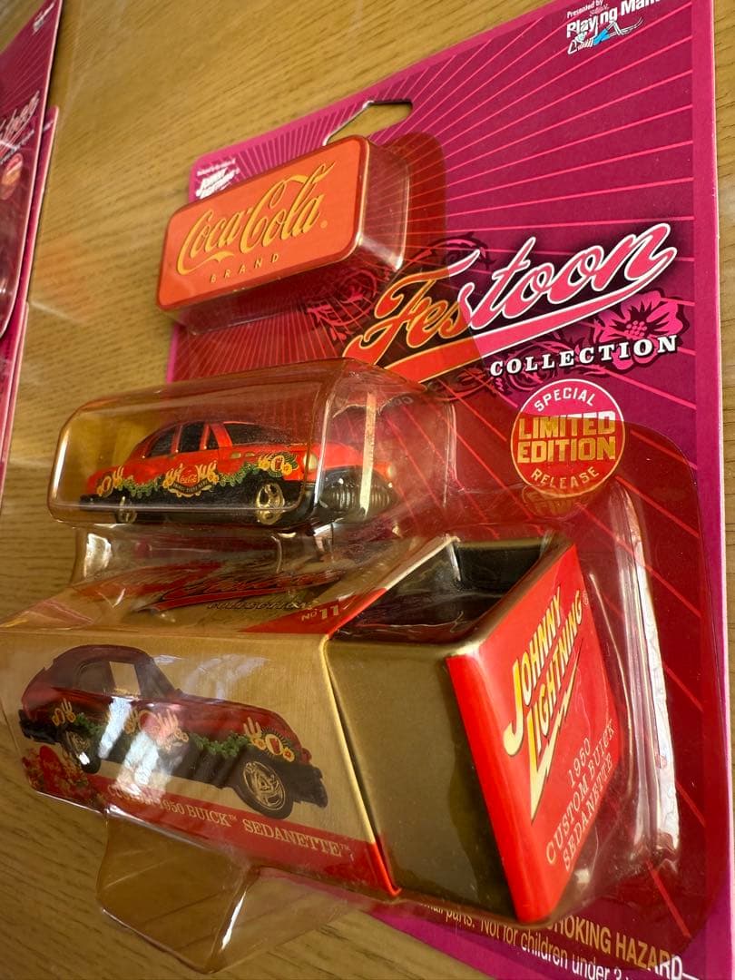 ジョニーライトニング　コカコーラCoca-Cola ミニカー 4台セット