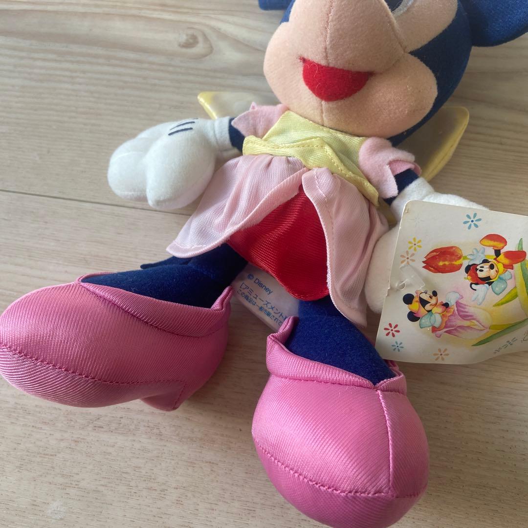 ディズニーSEGA ミッキー ミニー　ぬいぐるみ　レトロ　フラワーファンタジー