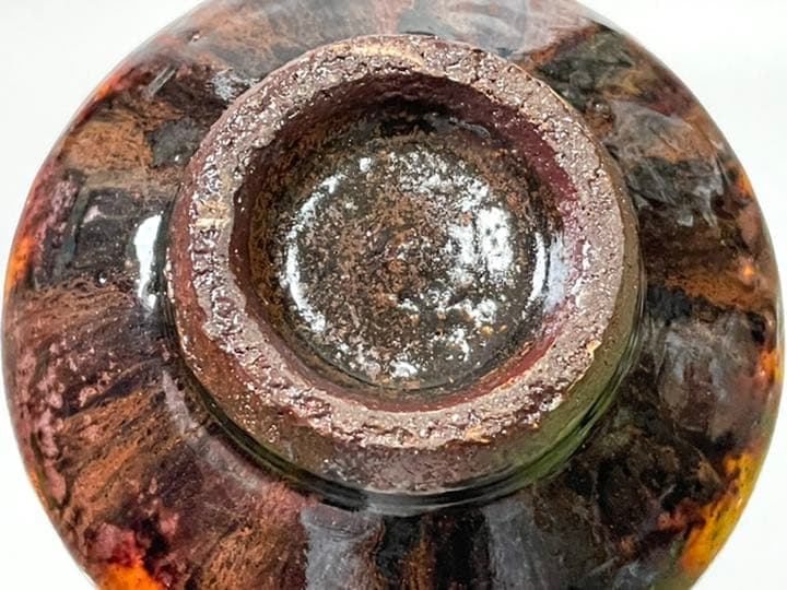 作家物　船木研児　船木研兒　指描　筒茶碗　抹茶碗　民芸　民藝　バーナードリーチ