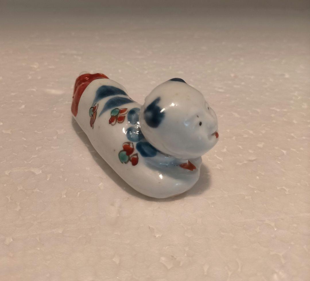 江戸時代　柿右衛門　唐子形笛　江戸時代中期の型1個、後期型1個　伊万里焼　有田焼