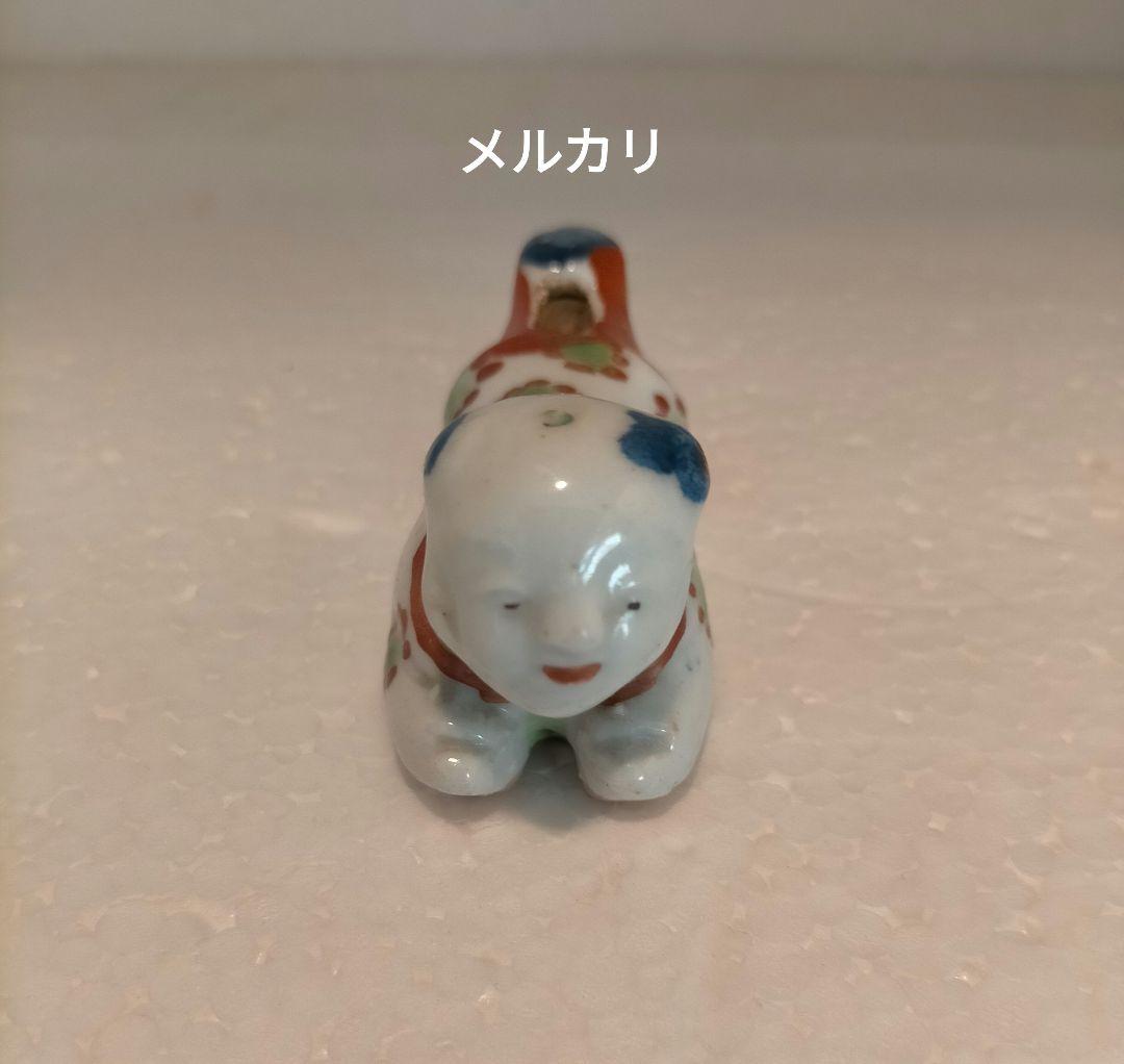 江戸時代　柿右衛門　唐子形笛　江戸時代中期の型1個、後期型1個　伊万里焼　有田焼