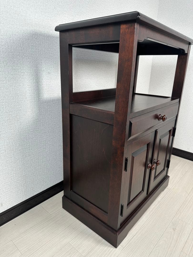 北海道民芸 サイドボード キャビネット リビングボード 電話台 花台 ※i4※