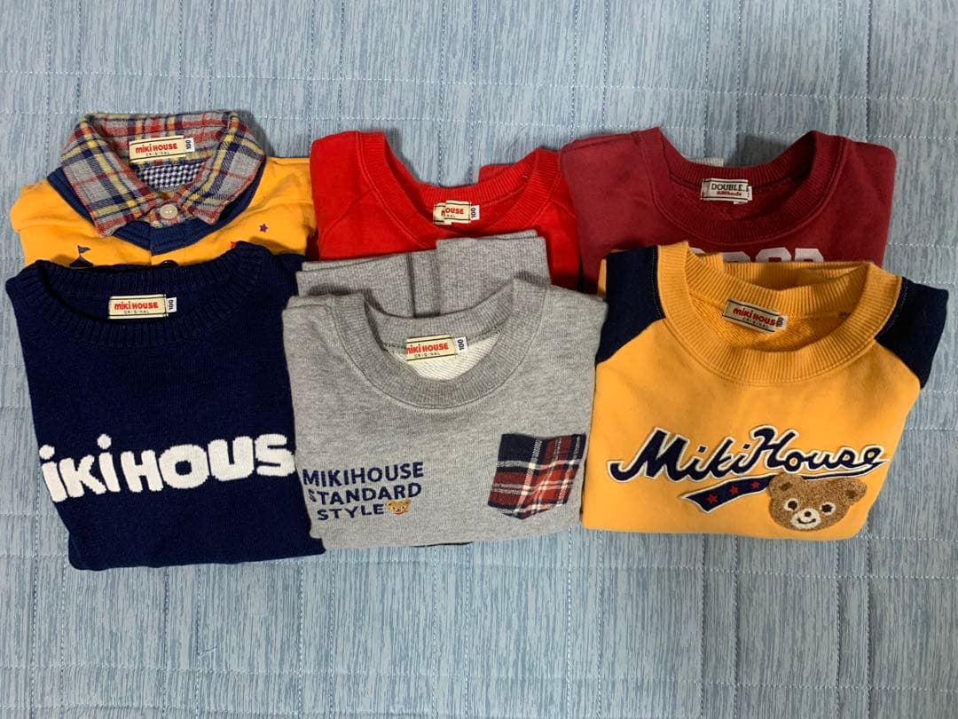 【naaana】　ミキハウス／ダブルビー　トレーナー &ロンTセット