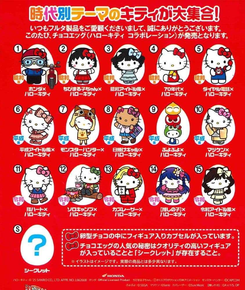 チョコエッグキティ　ハローキティコラボレーション10個入　10BOX