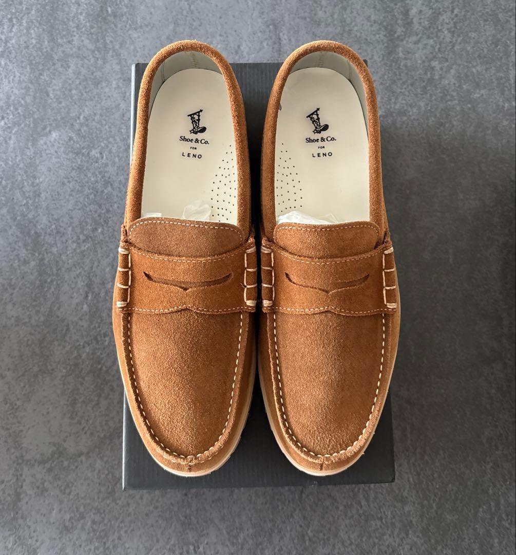Shoe & Co. for LENO モカシン26cm キャメル
