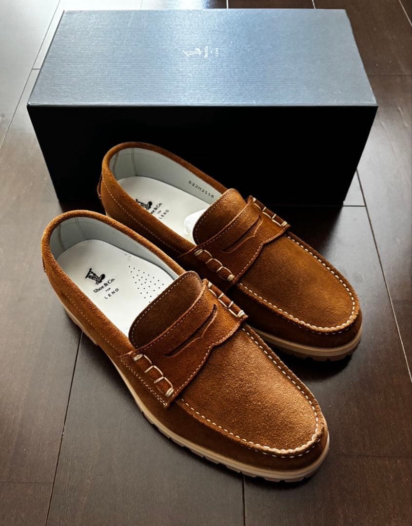 Shoe & Co. for LENO モカシン26cm キャメル