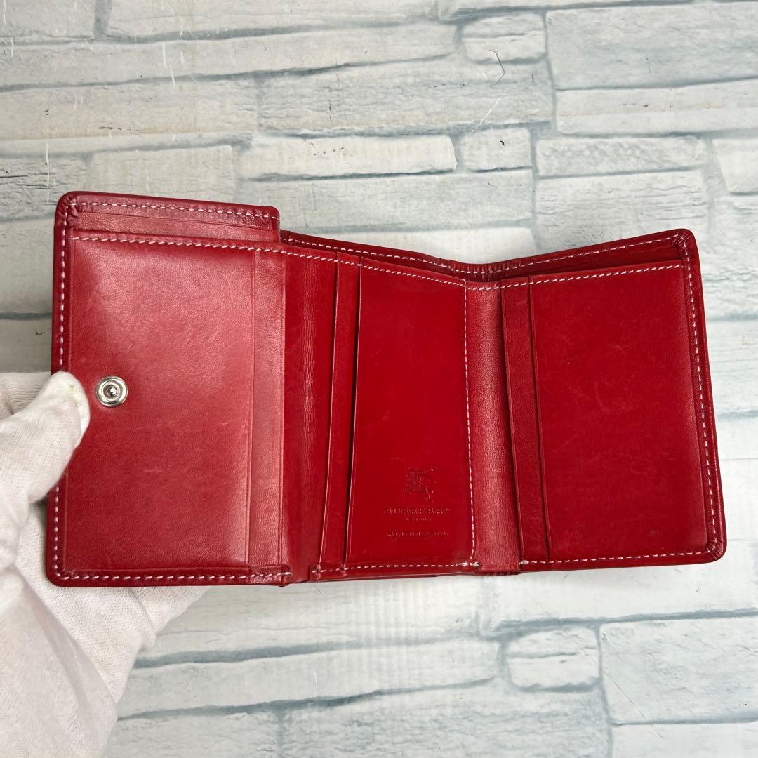 35 美品　BURBERRY バーバリー　二つ折り財布　がま口