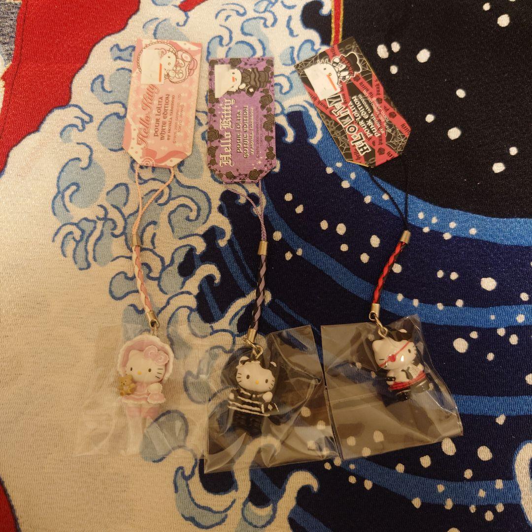 ハローキティ　嶽本野ばら　根付　ゴスロリ　ロリータKT根付け　2005年　レア