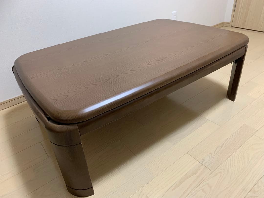 ブラウン 折りたたみ こたつ 長方形