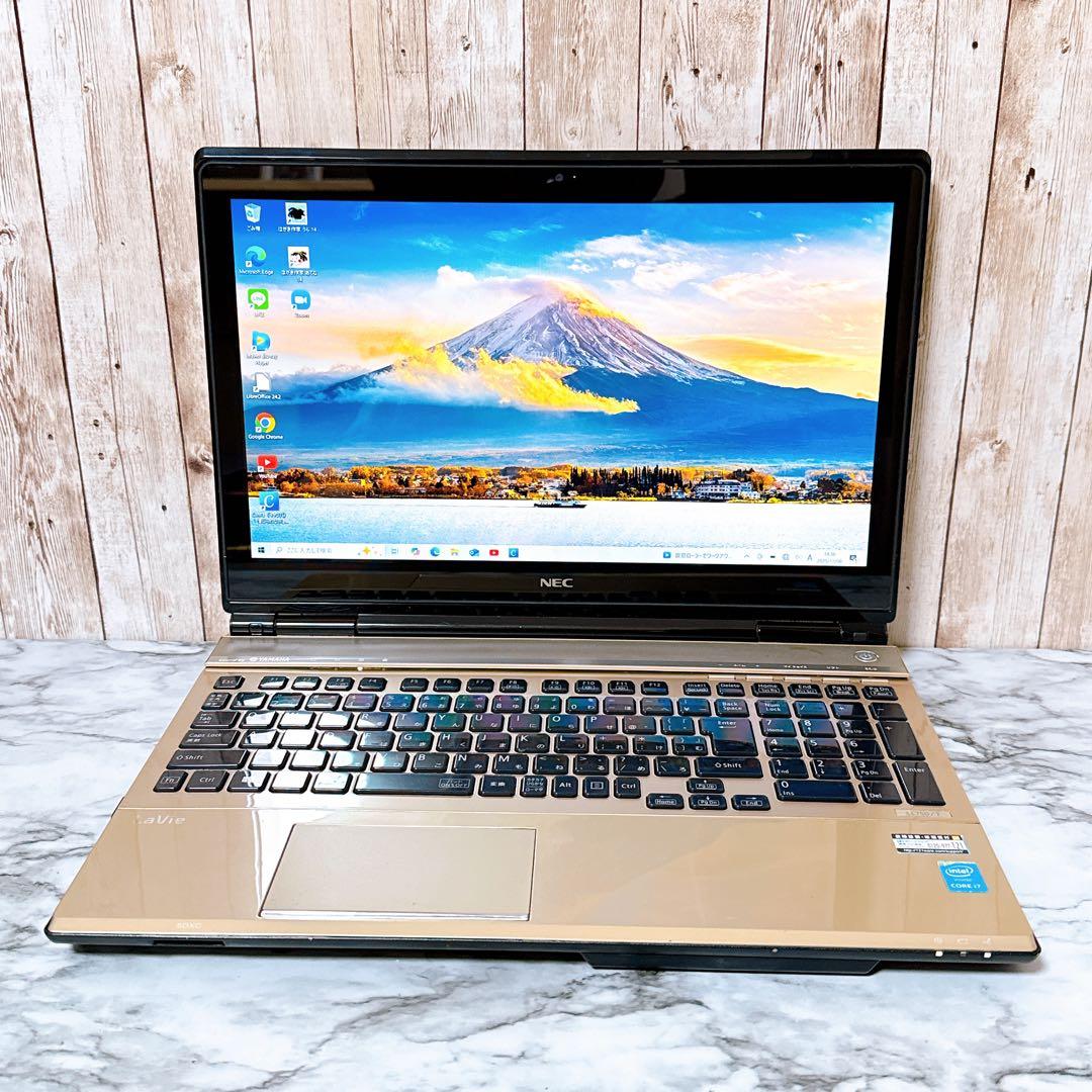 1台限定✨高性能i7＆メモリ8GB/超大容量1TB✨カメラ すぐ使えるパソコン