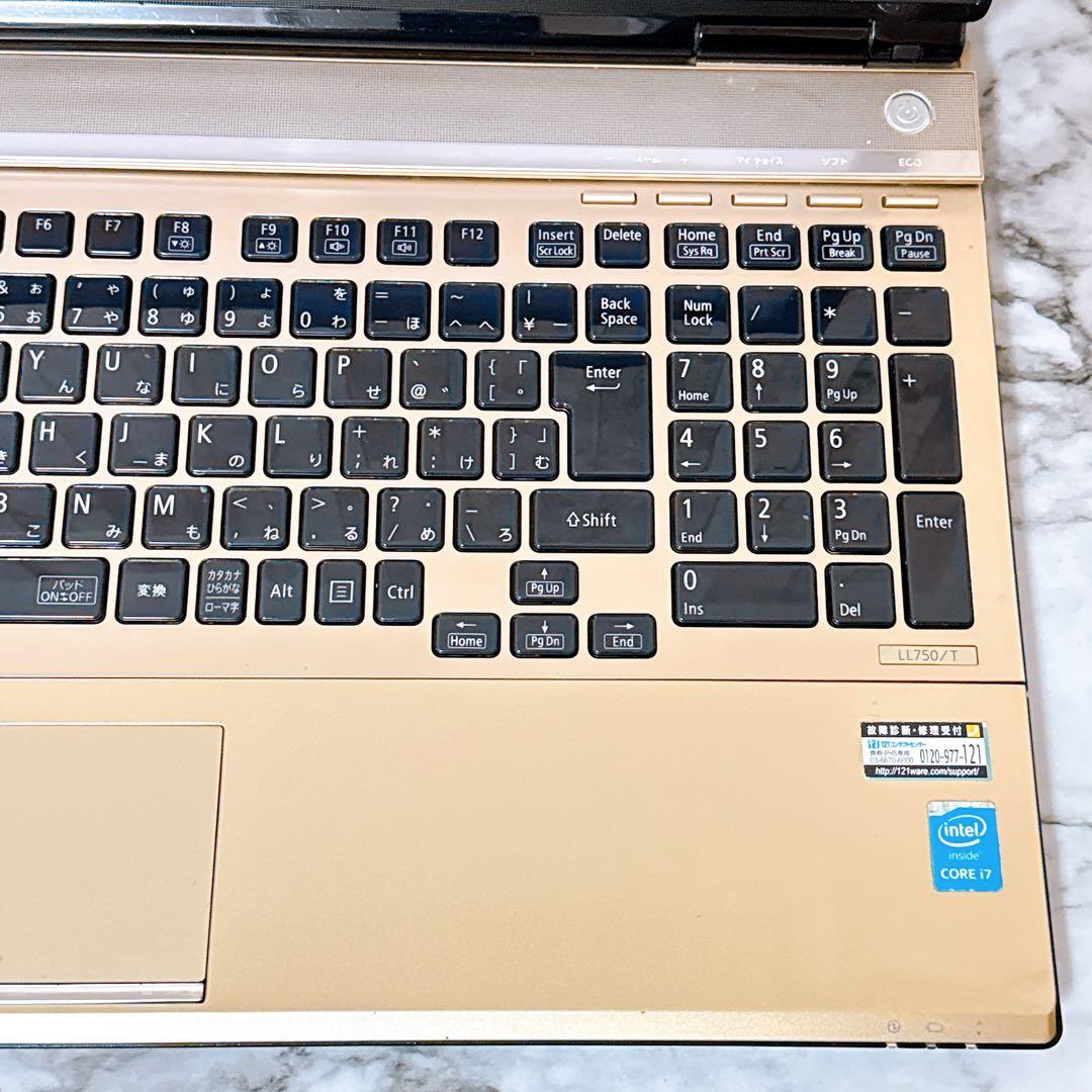 1台限定✨高性能i7＆メモリ8GB/超大容量1TB✨カメラ すぐ使えるパソコン